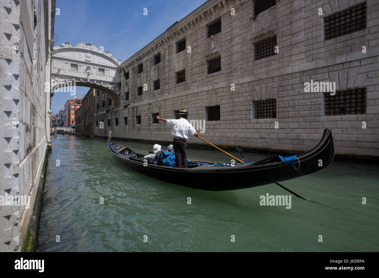 Il Ponte dei Sospiri di Venezia, Italia Foto Stock