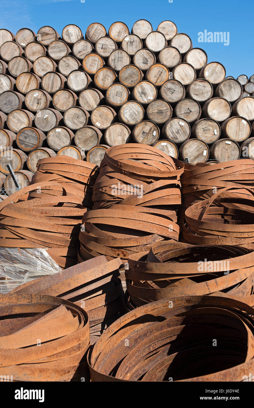 La struttura Craigellachie barileria in Speyside la più grande botte maker nel Regno Unito. Foto Stock