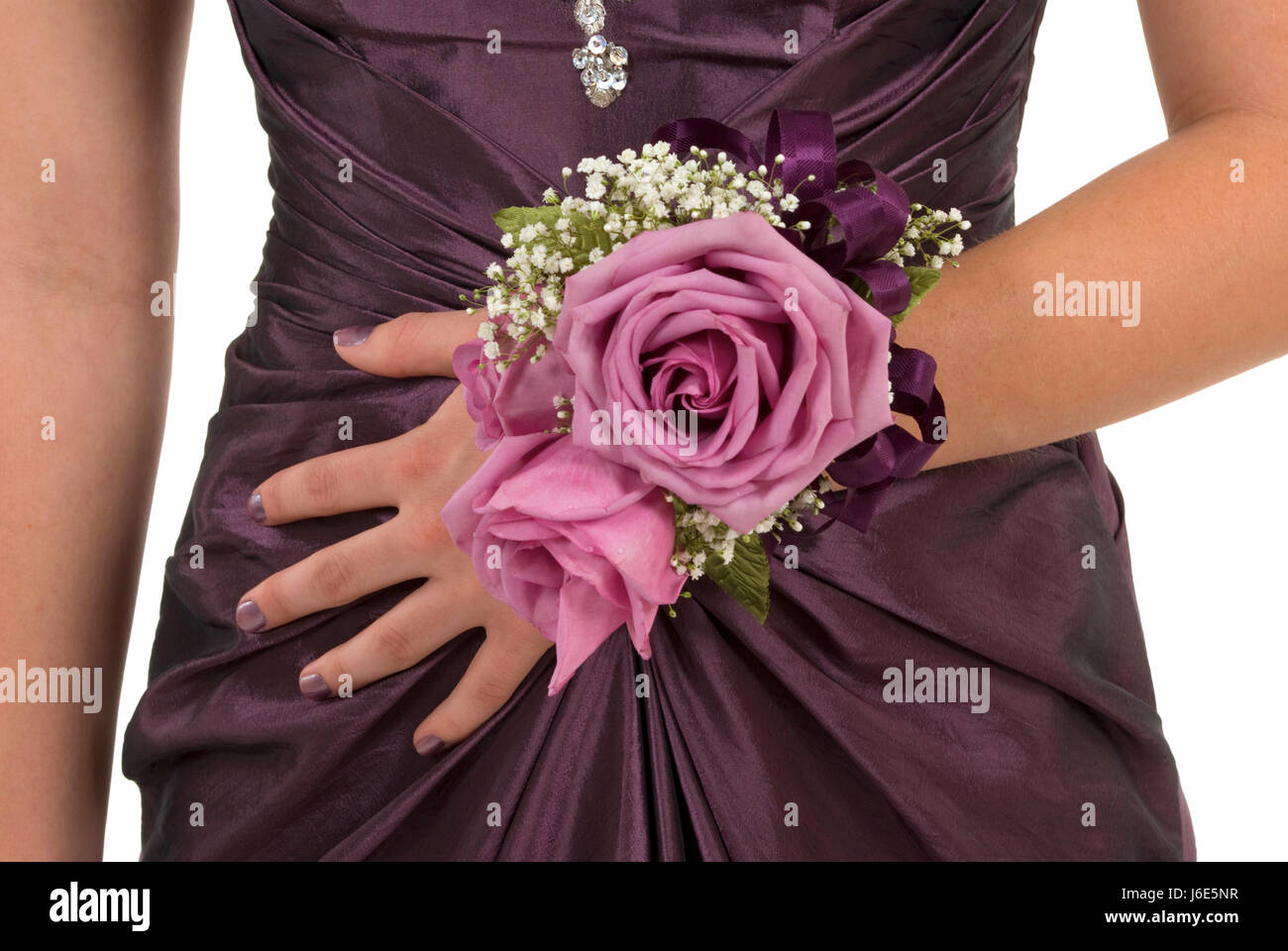 La moda di piante e fiori rosa matrimonio matrimonio matrimonio cerimonia di cerimonia nuziale Foto Stock