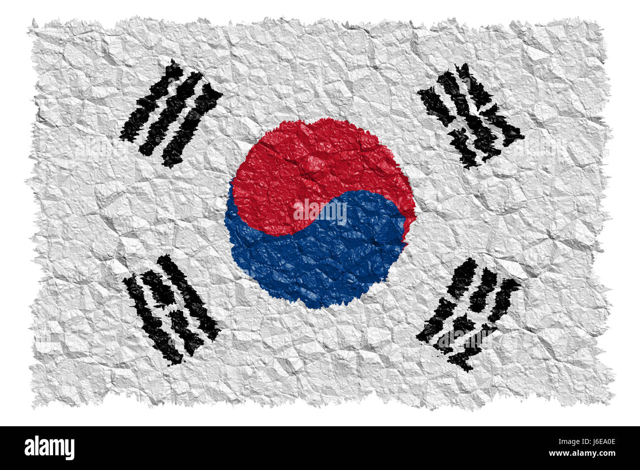 Corea del sud bandiera Foto Stock