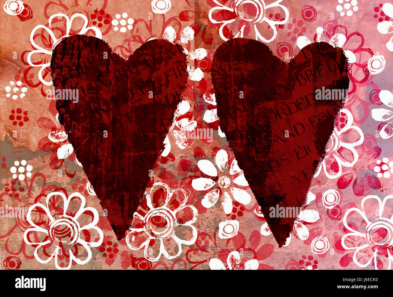 Illustrazione di san valentino Foto Stock
