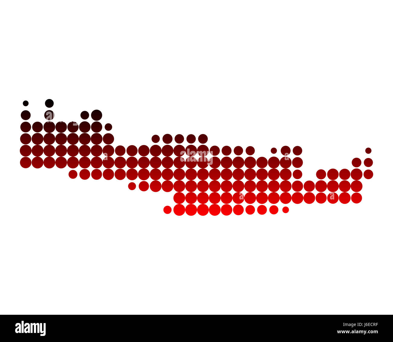 Mappa di Creta Foto Stock