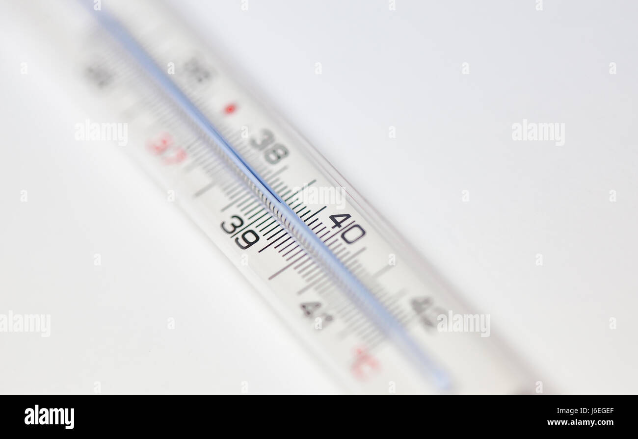 Termometro a 39 gradi Celsius Foto stock - Alamy