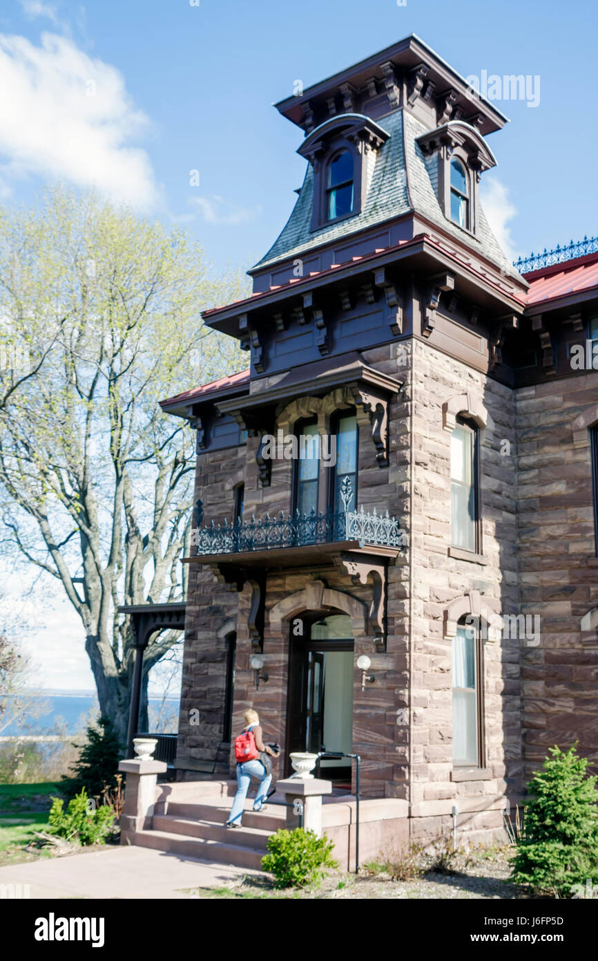Marquette Michigan Upper Peninsula UP Lake Superior, Ridge Street, Great Lakes, edificio, condomini condomini condomini residenziali apa Foto Stock