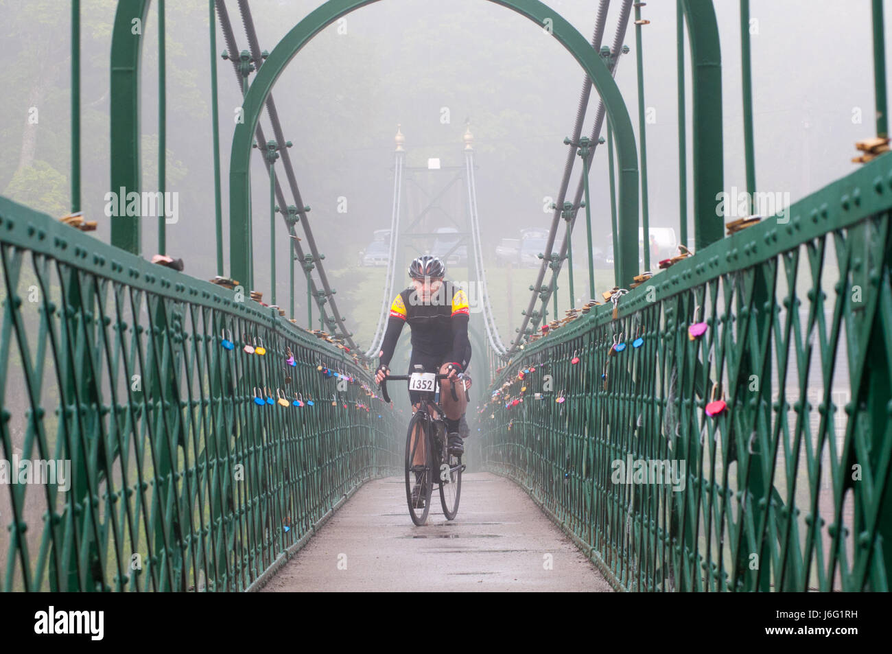 Pitlochry, Perthshire, Scotland, Regno Unito. 21 Maggio, 2017. I ciclisti che partecipano nel 2017 Etape Caledonia &COPY; Credito: Cameron Cormack/Alamy Live News Foto Stock