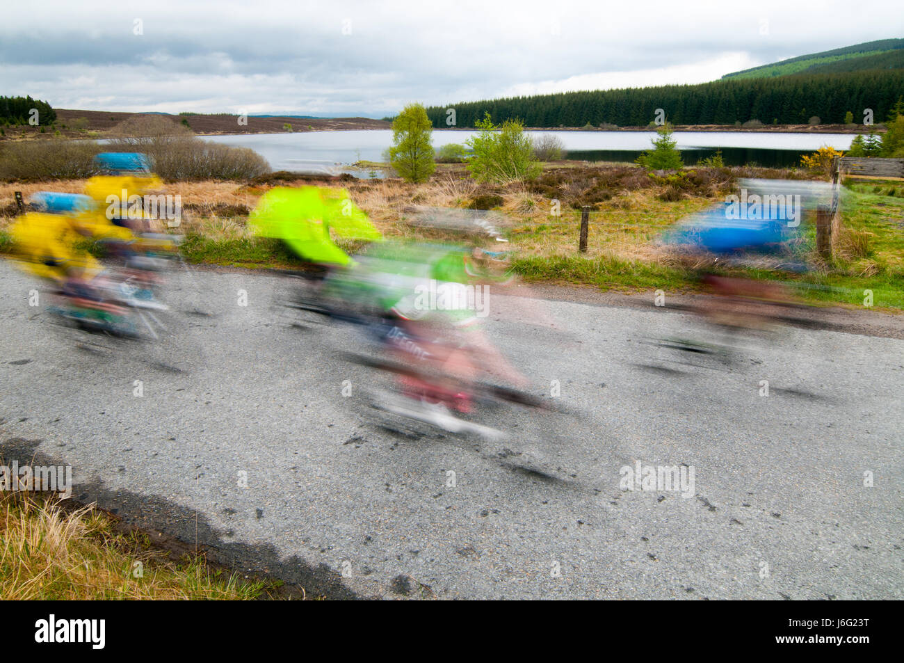 Pitlochry, Perthshire, Scotland, Regno Unito. 21 Maggio, 2017. I ciclisti che partecipano nel 2017 Etape Caledonia &COPY; Credito: Cameron Cormack/Alamy Live News Foto Stock