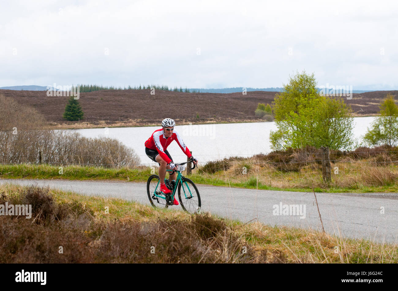 Pitlochry, Perthshire, Scotland, Regno Unito. 21 Maggio, 2017. I ciclisti che partecipano nel 2017 Etape Caledonia &COPY; Credito: Cameron Cormack/Alamy Live News Foto Stock