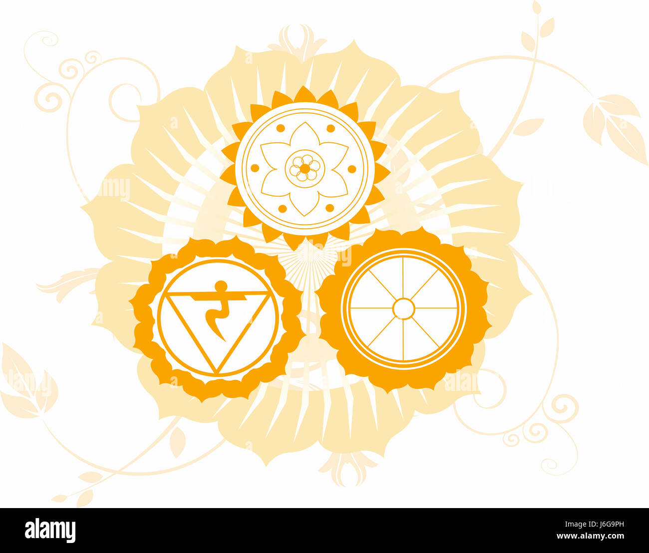 La religione pittogramma pittogramma simbolo commercio dio asia illustrazione Foto Stock