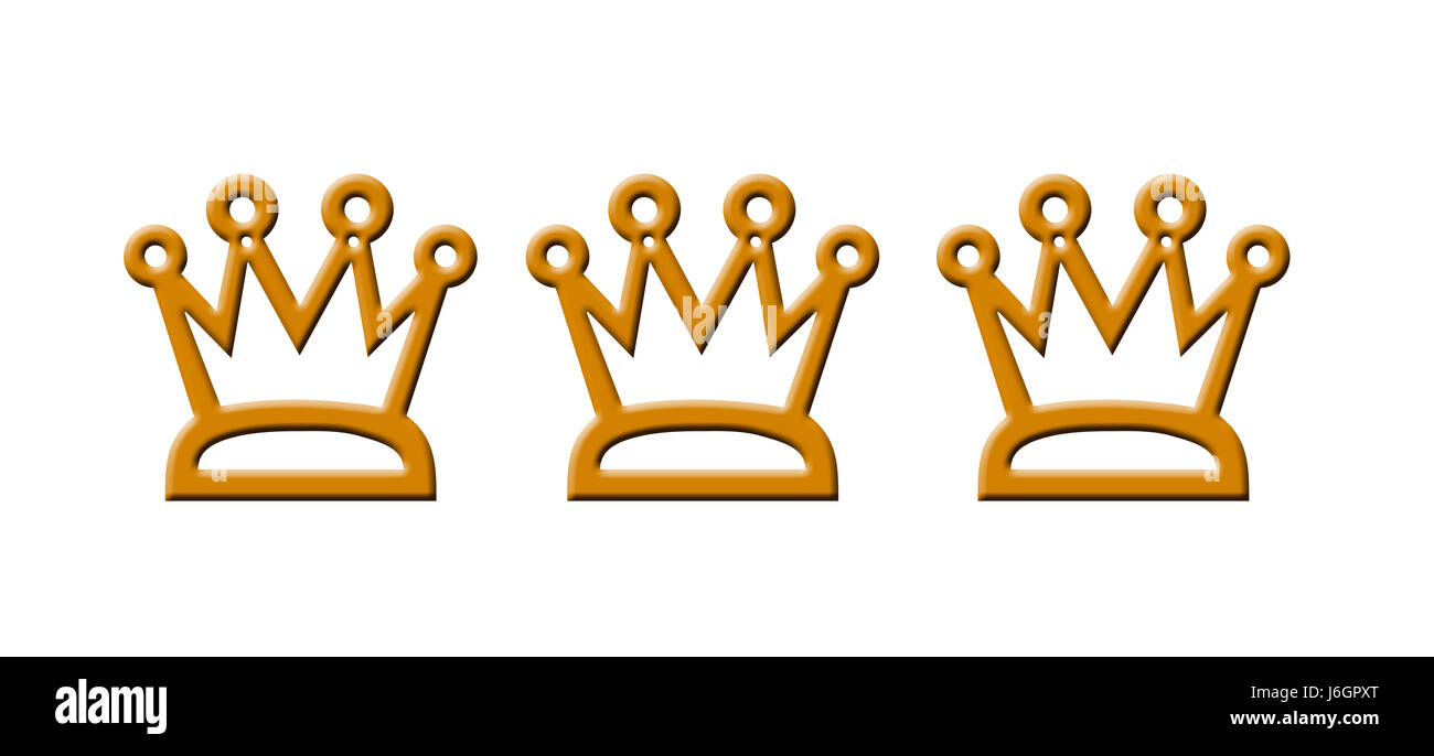 Corona nobile nobiltà incoronazione imperatore re coronated grafico simbolico Foto Stock