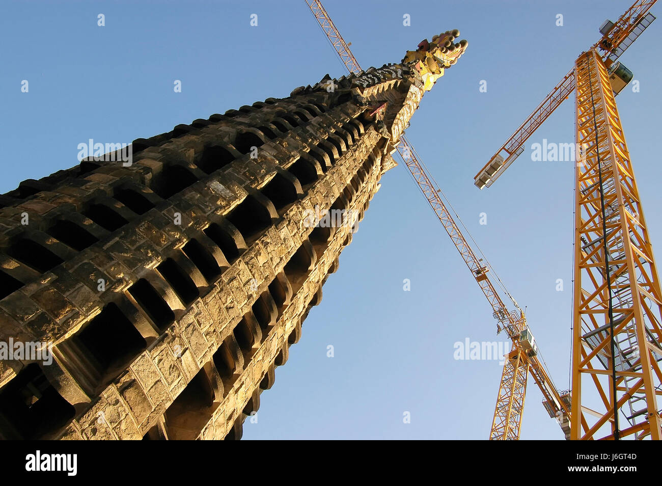 Il Modernismo Barcellona viaggio torre religione storica chiesa città monumento storico Foto Stock