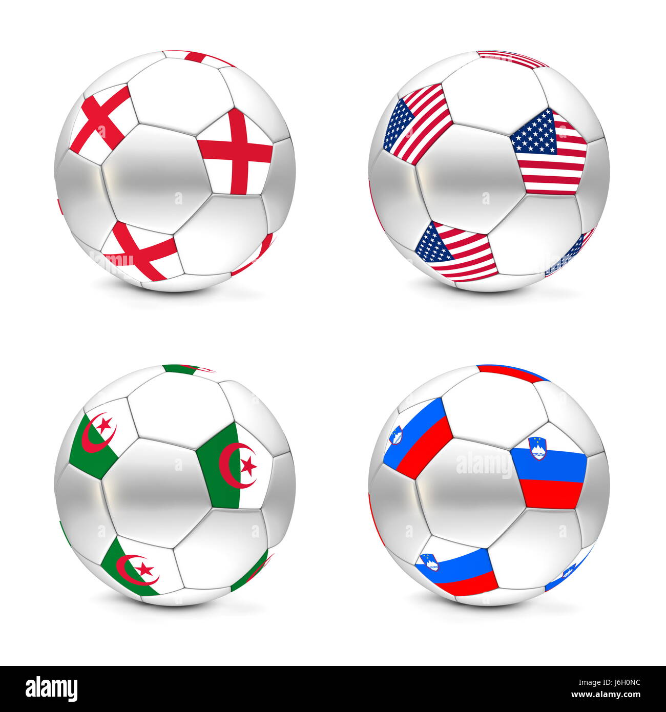 Stati Uniti d'America Inghilterra sfere algeria sport sport soccer football slovenia cup oggetto Foto Stock