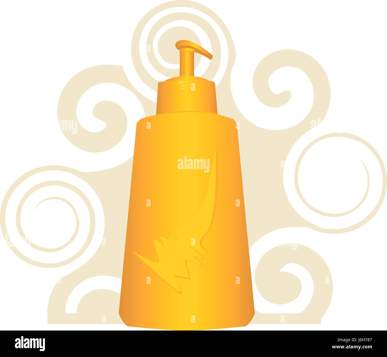 Salute lavare lavaggio a mano sapone illustrazione benessere spese di lusso fasti Foto Stock