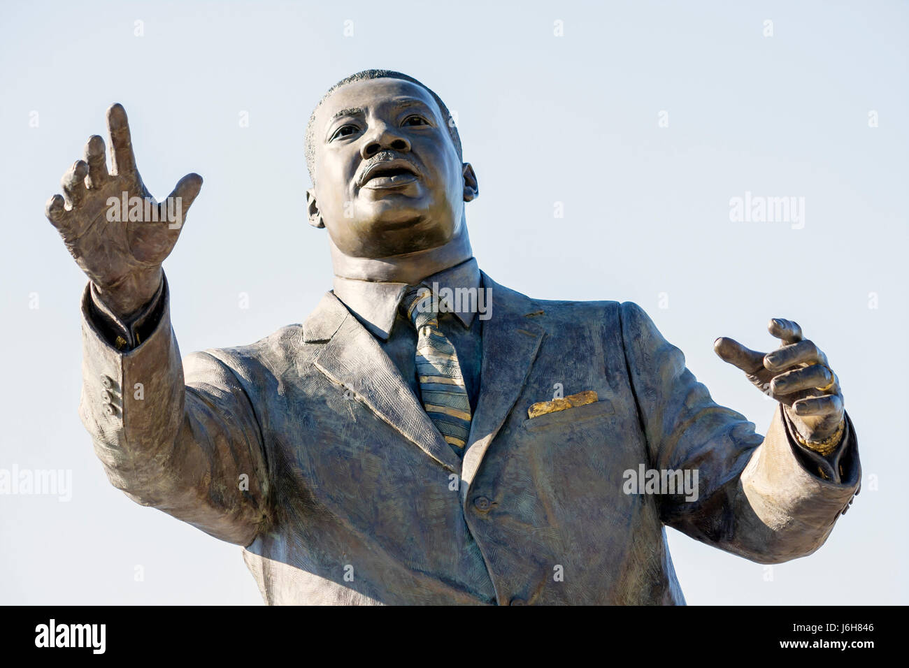 Roanoke Virginia, Martin Luther King, statua, leader dei diritti civili, Storia Nera, VA080504064 Foto Stock