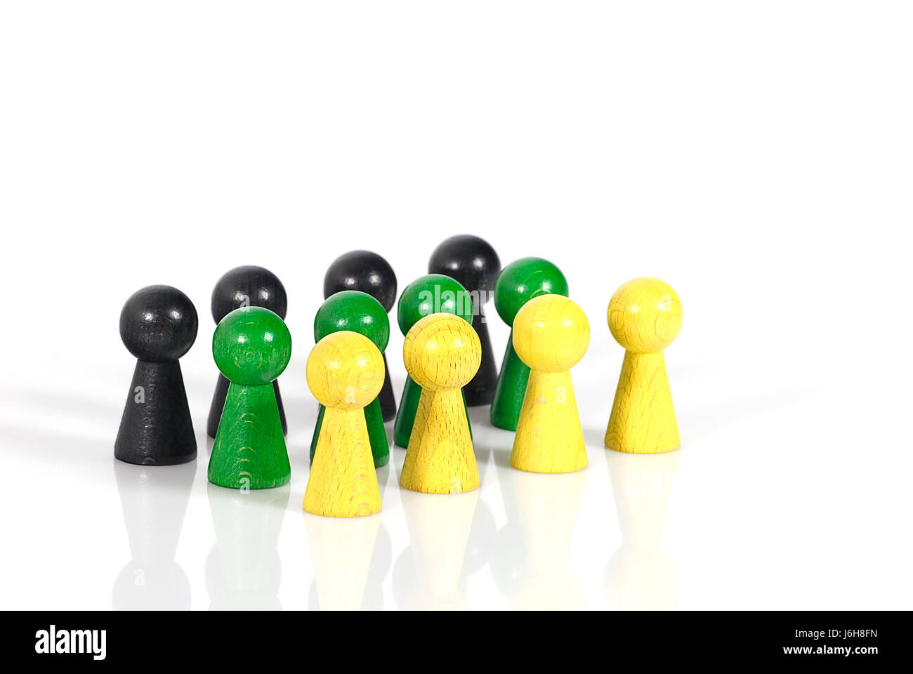 Politica di potere riprodurre figure gaming coalizione pezzo perdere perdere perdere il gioco Foto Stock