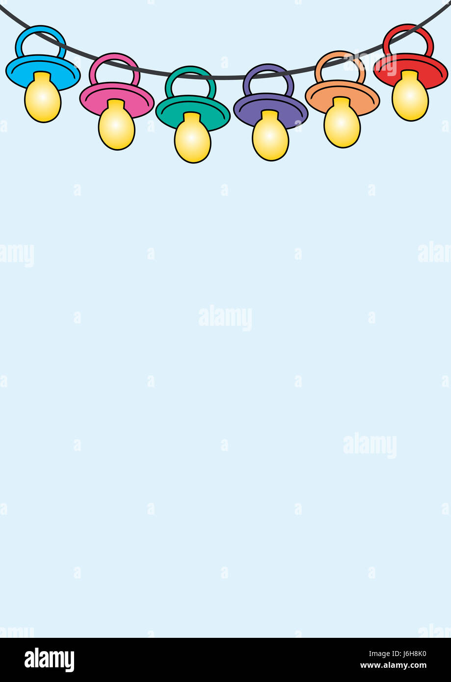 Succhiotto al guinzaglio Foto Stock