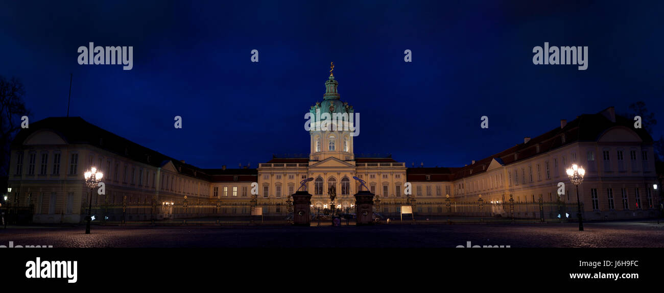 Palazzo di Charlottenburg panorama Foto Stock