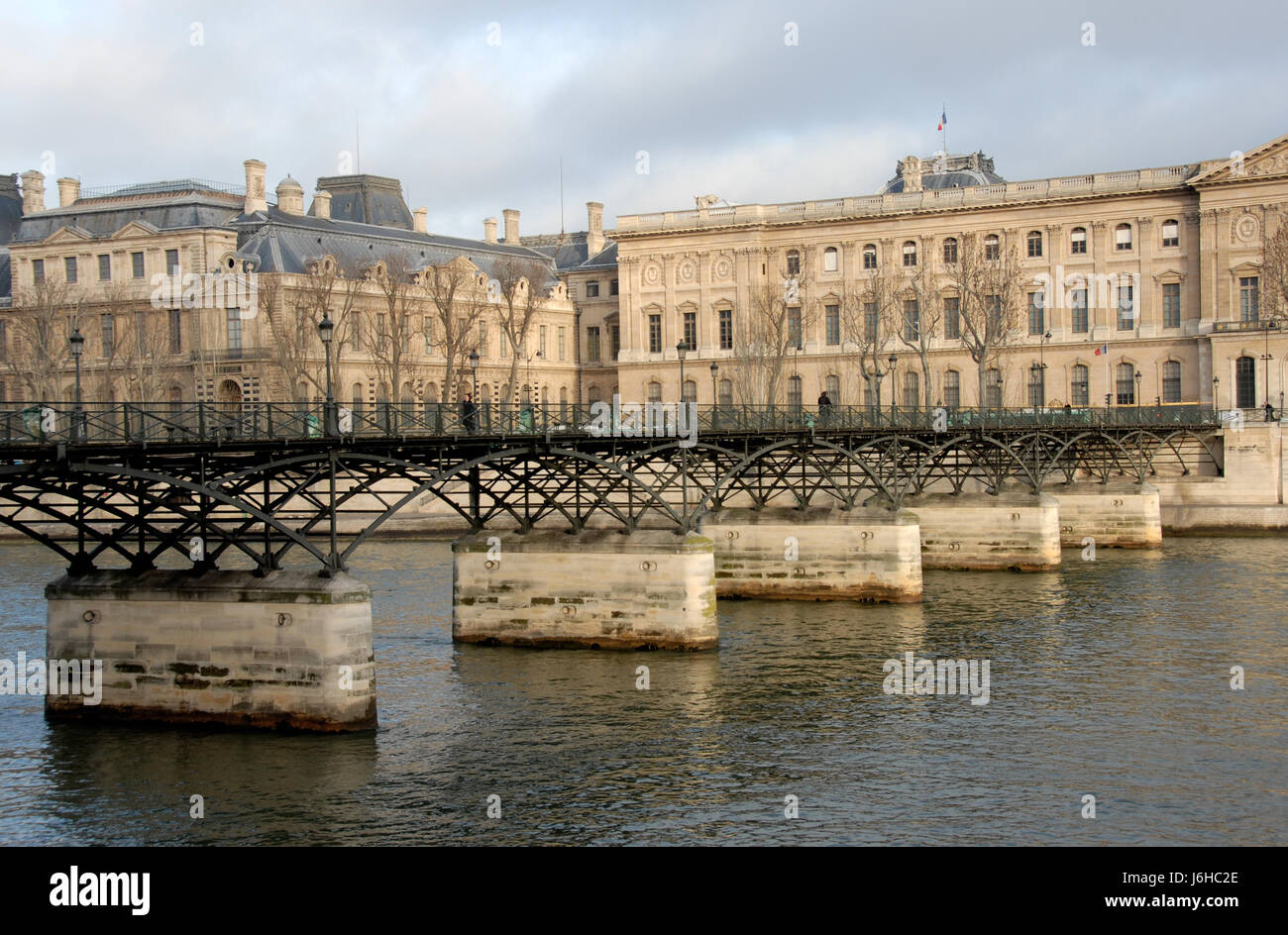 Ponte paris seine arts travel city città famosa turismo città museo francia Foto Stock