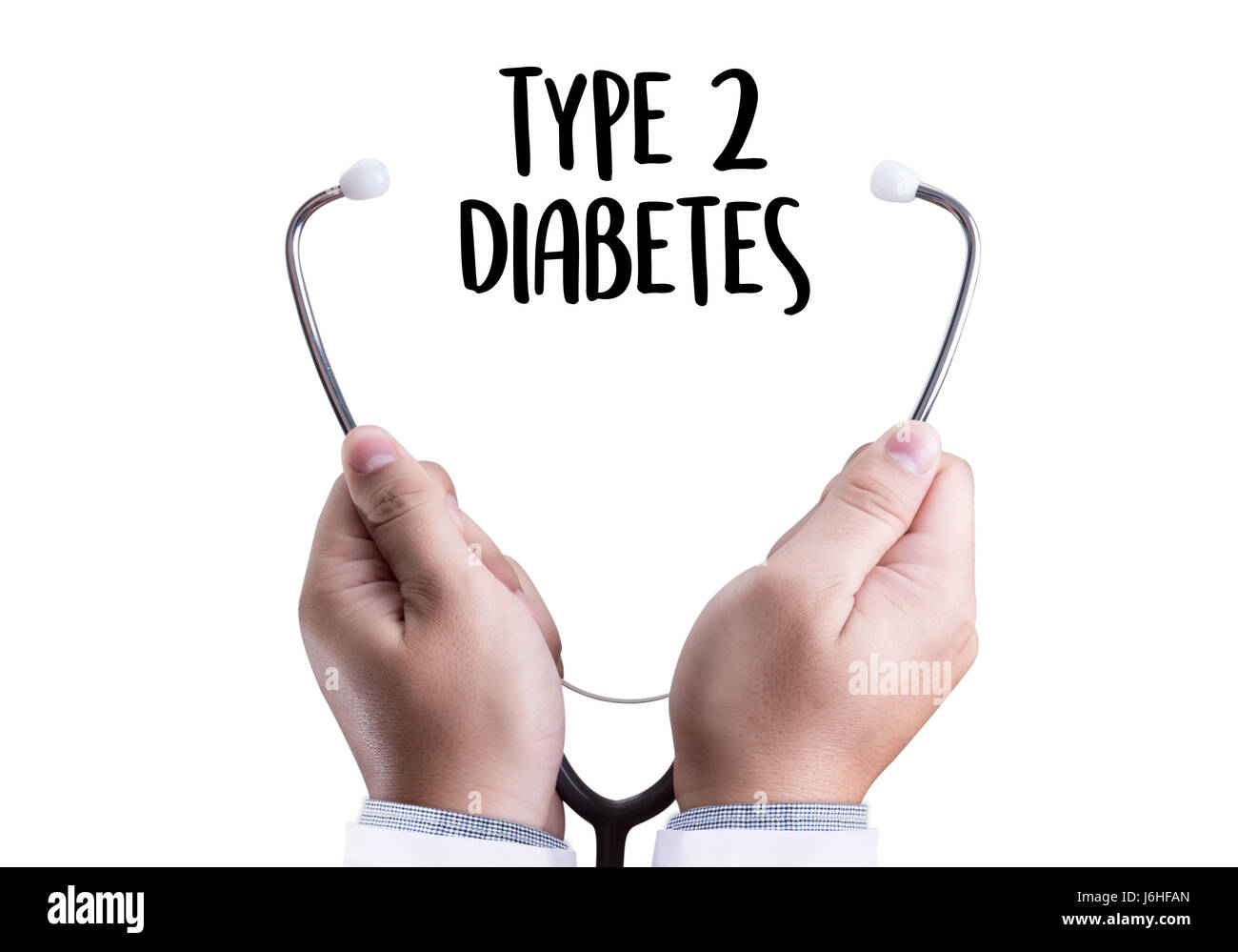 Il diabete di tipo 2 medico una prova di malattia salute concetto medico Foto Stock