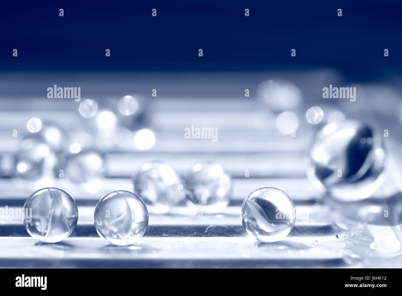 perle di vetro Foto Stock