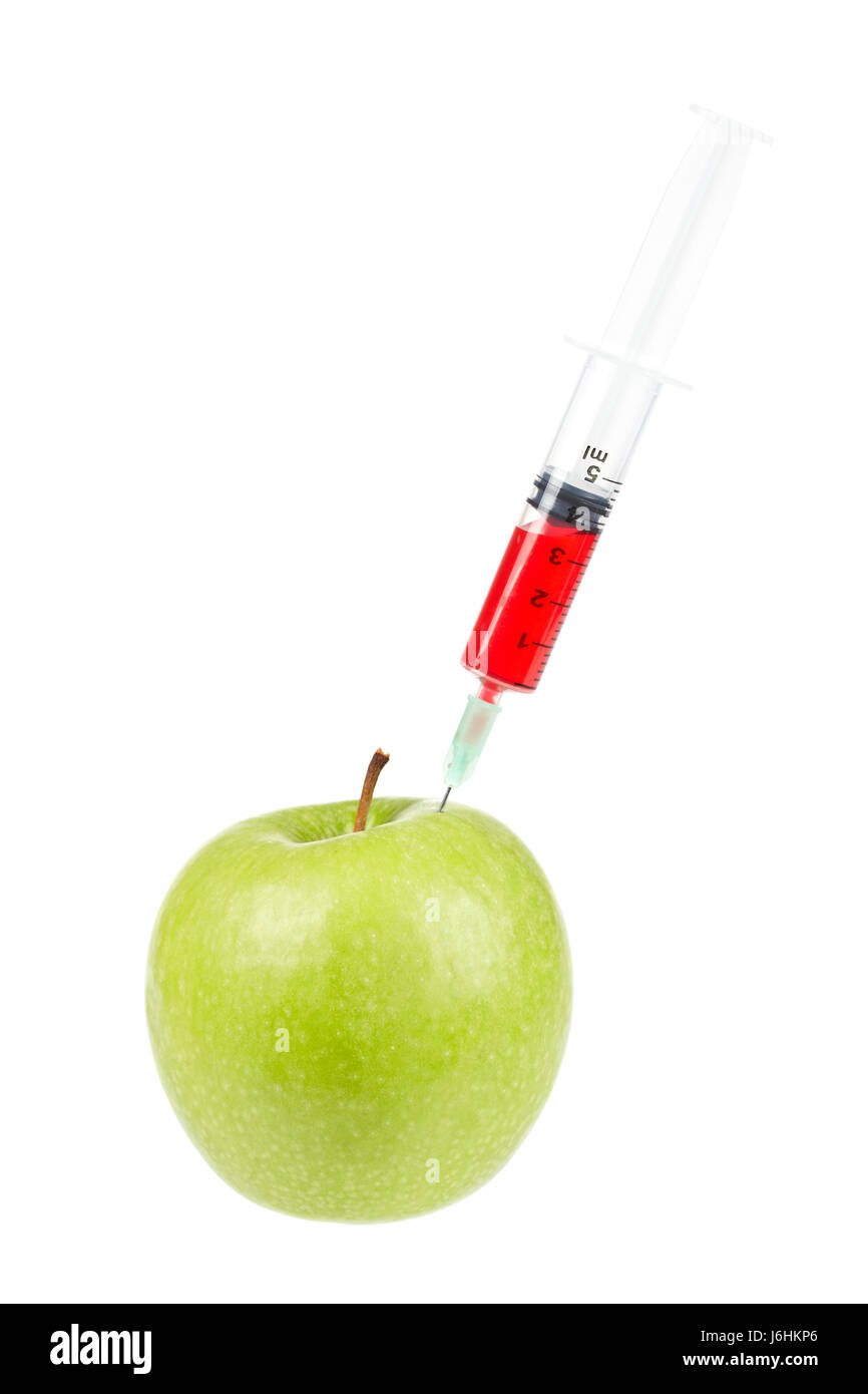 Cibo aliment oggetto esperimento liquido rischio modernità moderna scienza ricerca Foto Stock