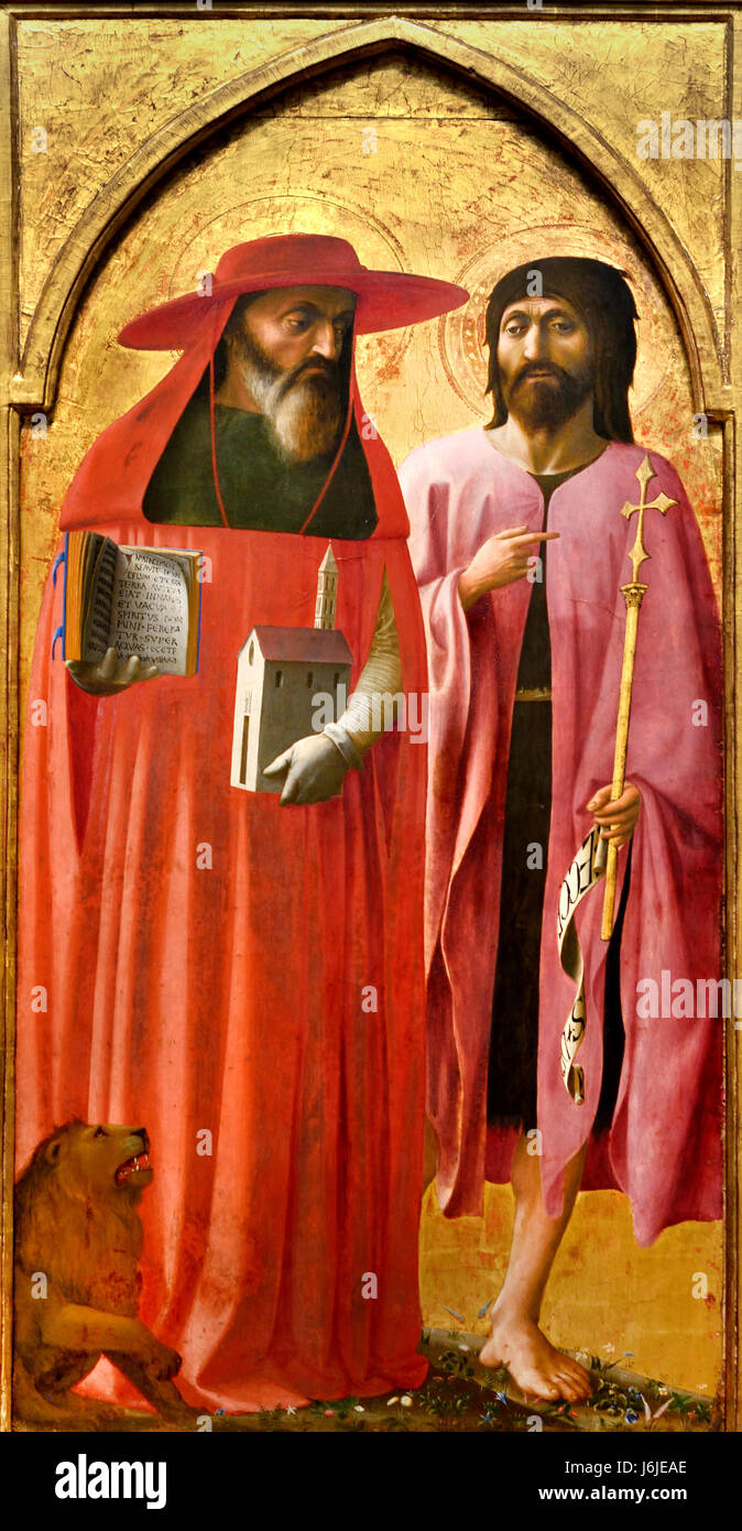 Santi Girolamo e Giovanni Battista 1428-9 Masaccio 1401 - 1428/9 Italia Italiano Foto Stock