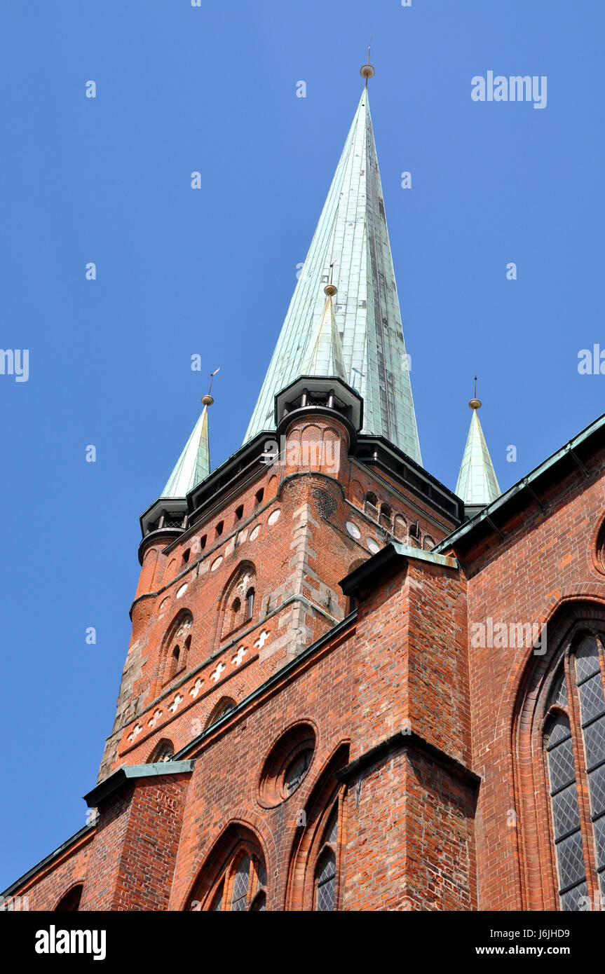 Lubeck st. petri chiesa Foto Stock