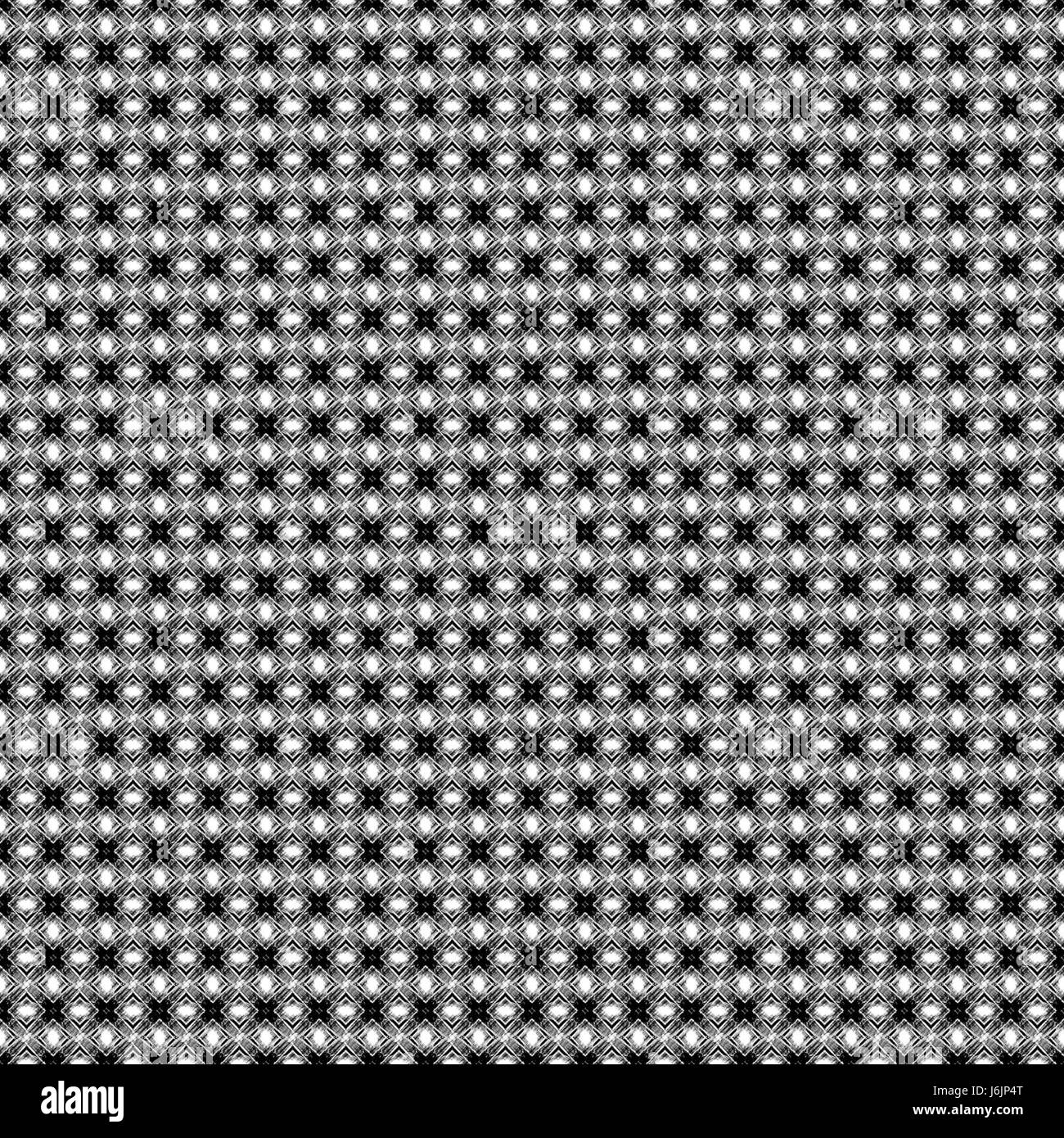 Modello di carta da parati di ripetizione astratta simmetria sfondo grigio modello nero Foto Stock