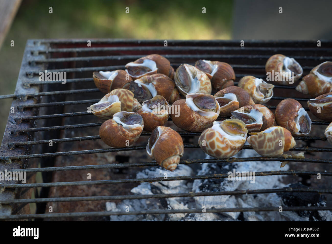 Piatti a base di frutti di mare freschi market Foto Stock