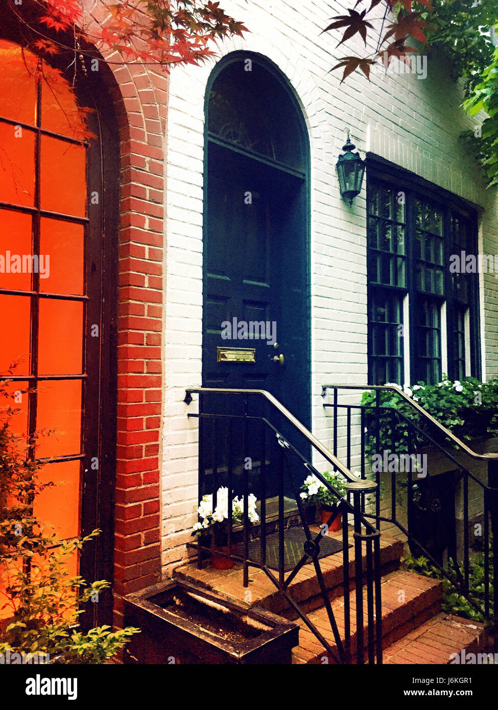 Sniffen Corte storico quartiere di Murray Hill, NYC Foto Stock