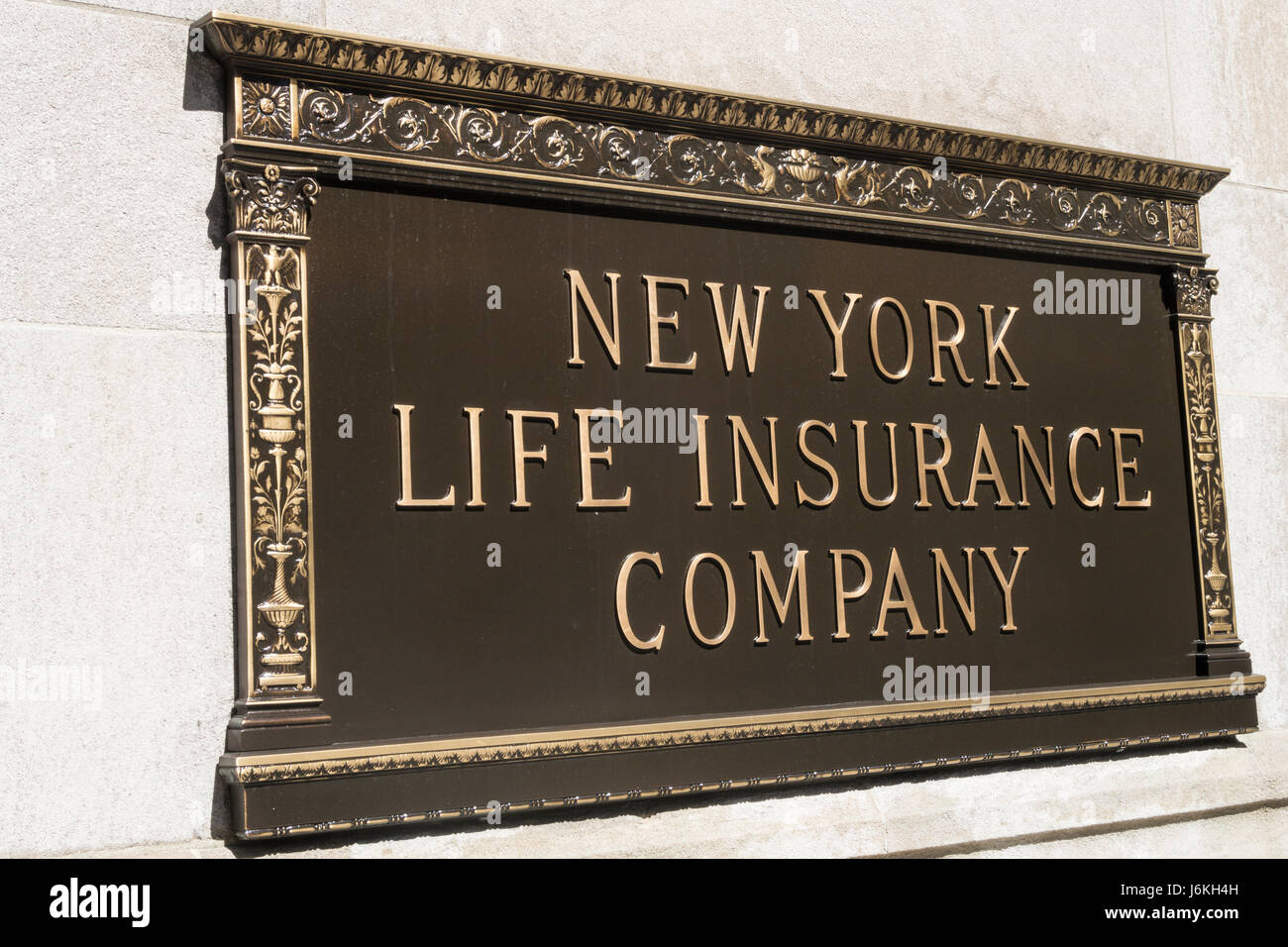 New York Life Insurance Company segno, NYC, STATI UNITI D'AMERICA Foto Stock