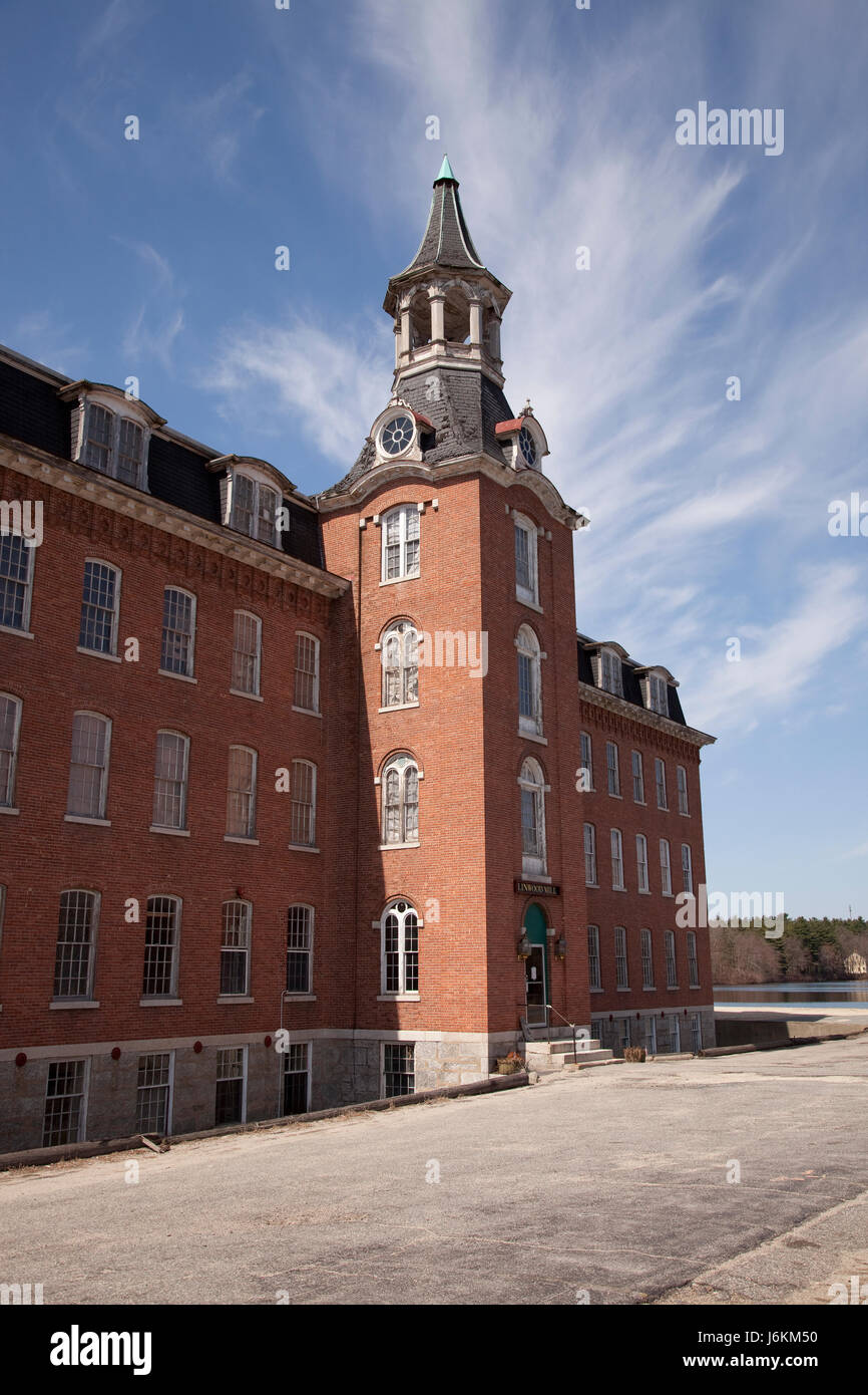 Il Linwood cotonificio a Northbridge, MA Foto Stock