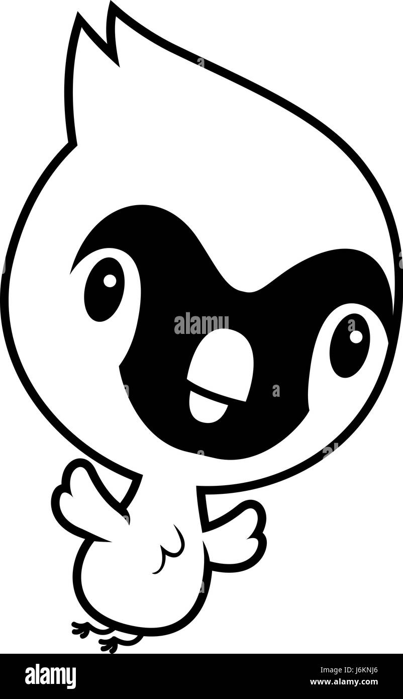 Un cartoon illustrazione di un bambino il cardinale battenti. Illustrazione Vettoriale