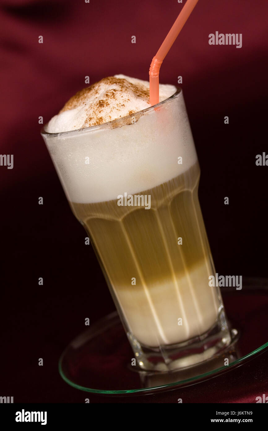 Cafe schiuma di latte di caffè espresso cappuccino cappuccino la schiuma della birra schiuma drink cafe Foto Stock