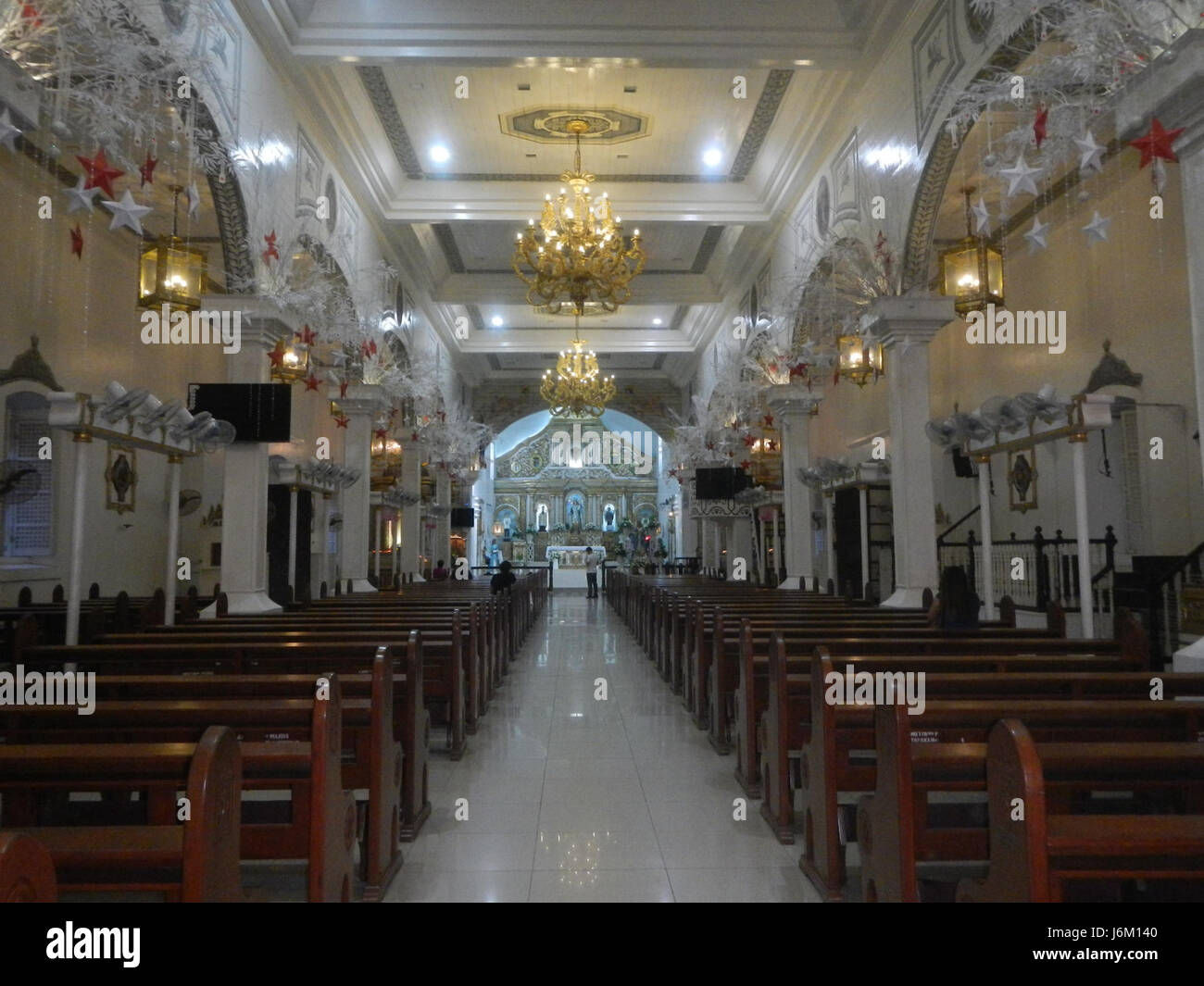 09488 2016 restaurato interno della Chiesa Barasoain 10 Foto Stock