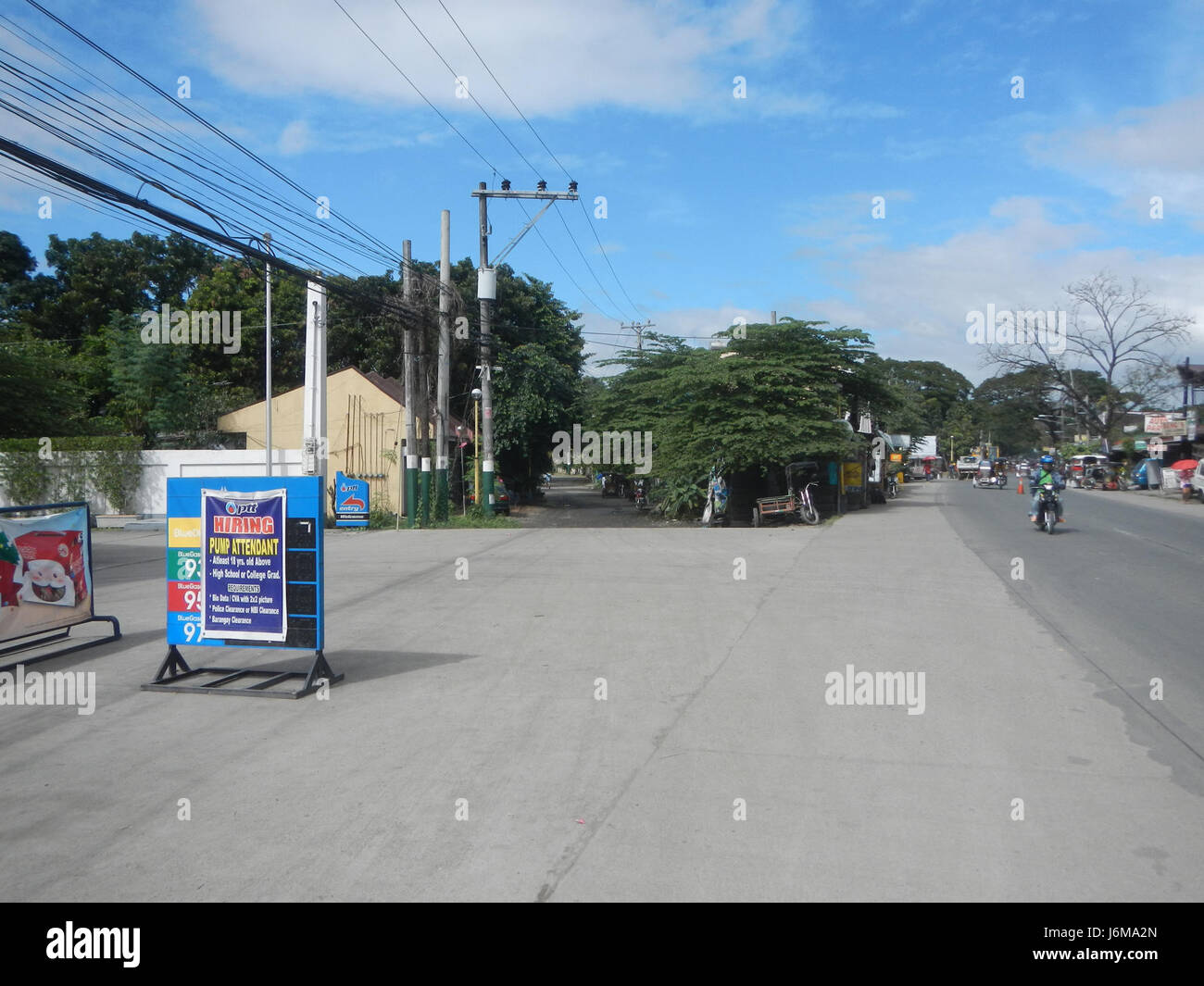 09071 costruzioni stradali Pulilan Bulacan Maharlika Highway 19 Foto Stock
