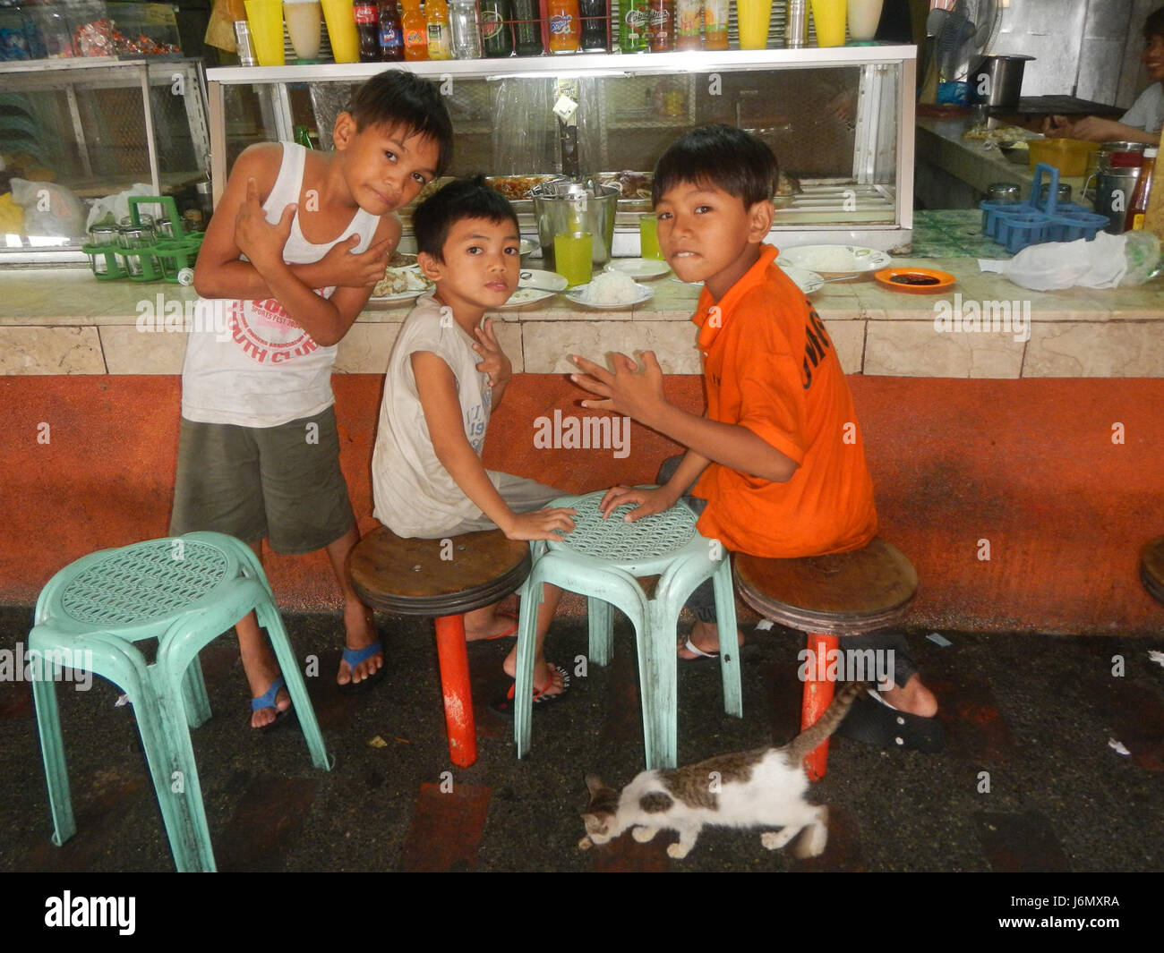 09892e la scuola dei bambini Quiapo Manila Foto Stock