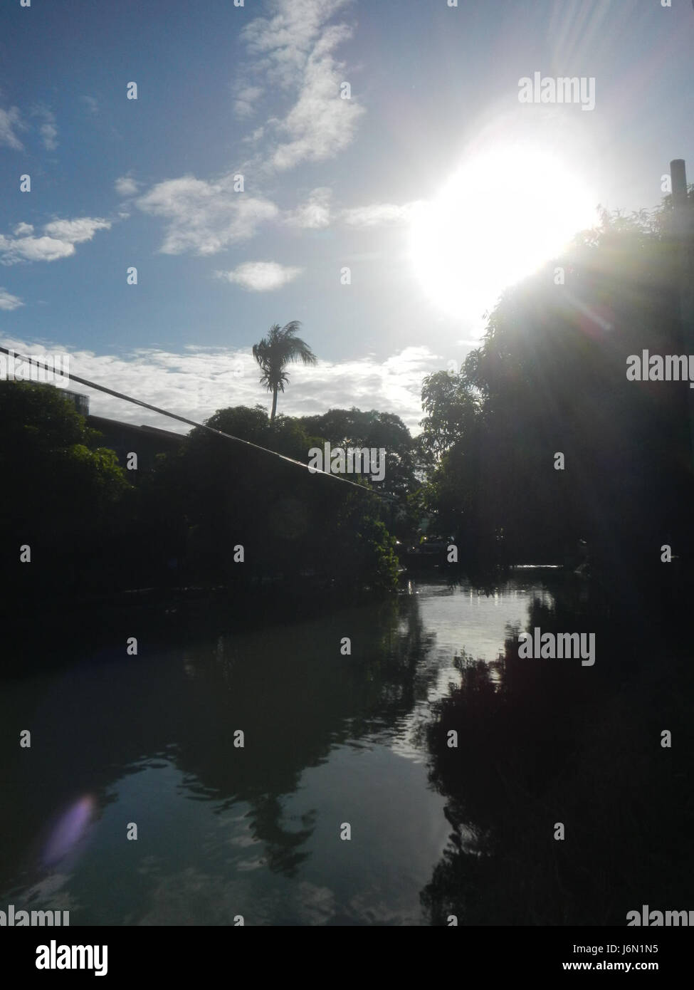 09261 risaie irrigazione Ravenala Bagong Nayon Baliuag Bulacan ponti stradali 08 Foto Stock