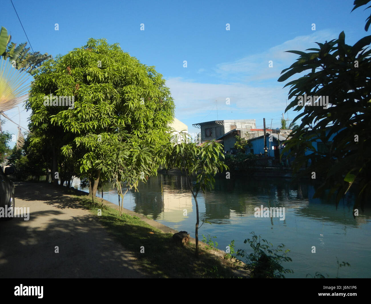 09261 risaie irrigazione Ravenala Bagong Nayon Baliuag Bulacan ponti stradali 31 Foto Stock