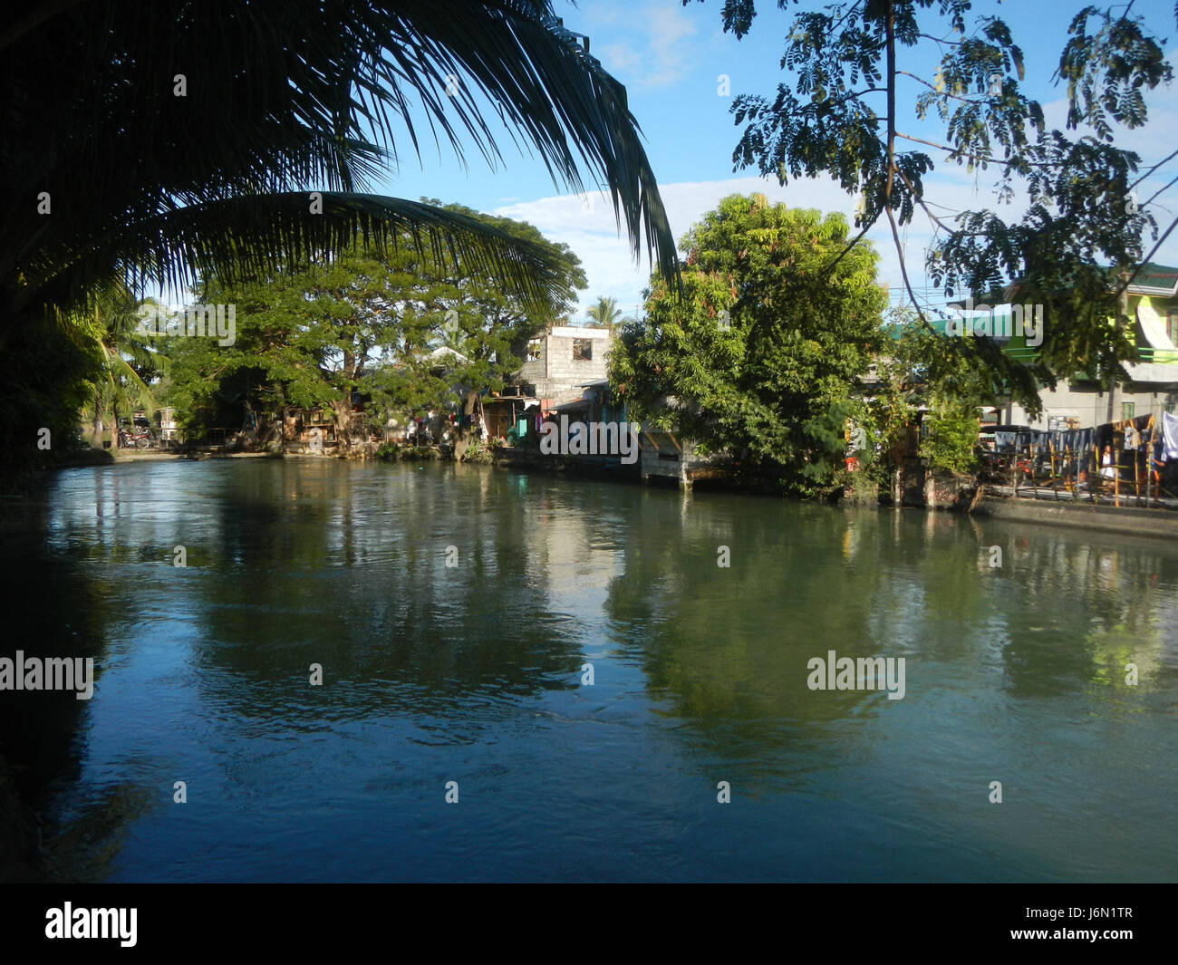 09352 risaie irrigazione Bagong Nayon Baliuag Bulacan ponti stradali 11 Foto Stock