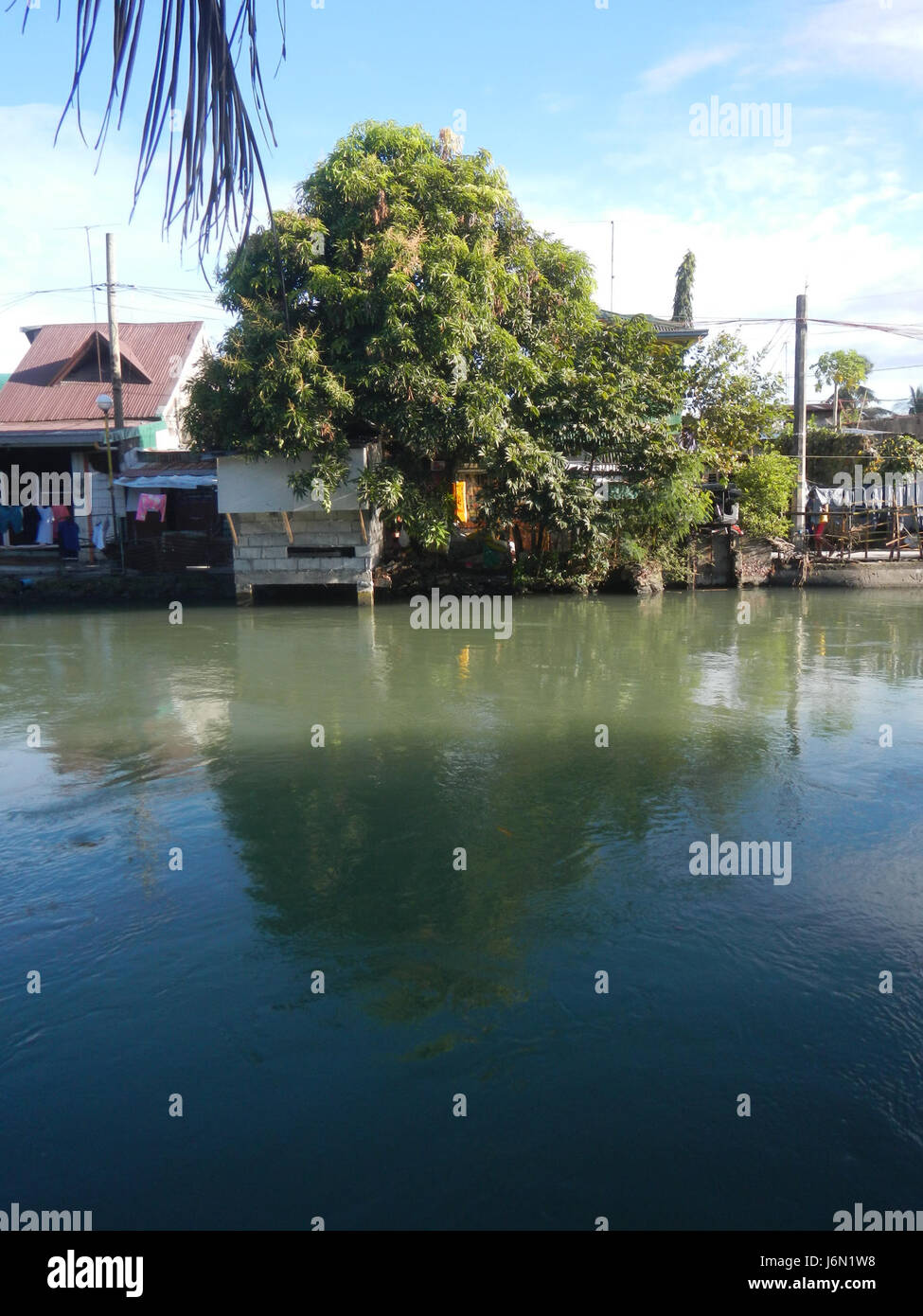 09352 risaie irrigazione Bagong Nayon Baliuag Bulacan ponti stradali 20 Foto Stock