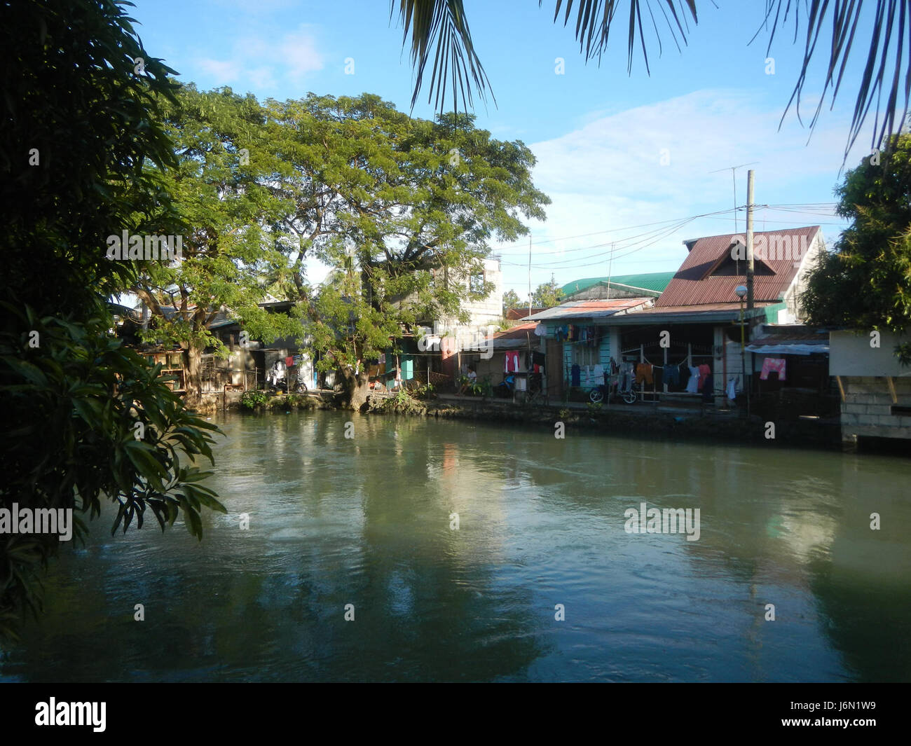 09352 risaie irrigazione Bagong Nayon Baliuag Bulacan ponti stradali 21 Foto Stock