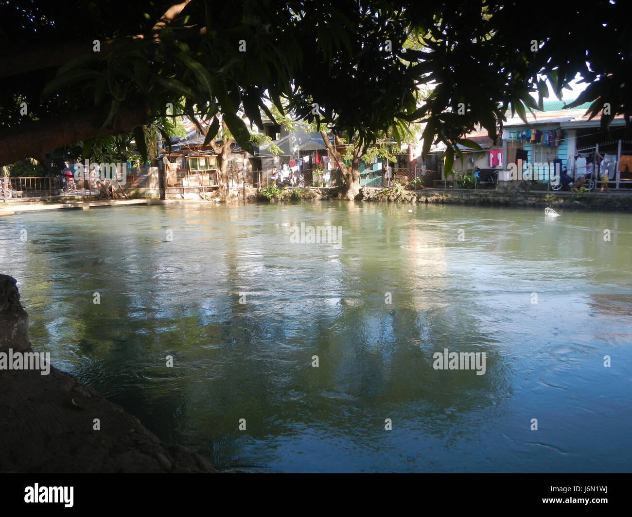 09352 risaie irrigazione Bagong Nayon Baliuag Bulacan ponti stradali 28 Foto Stock