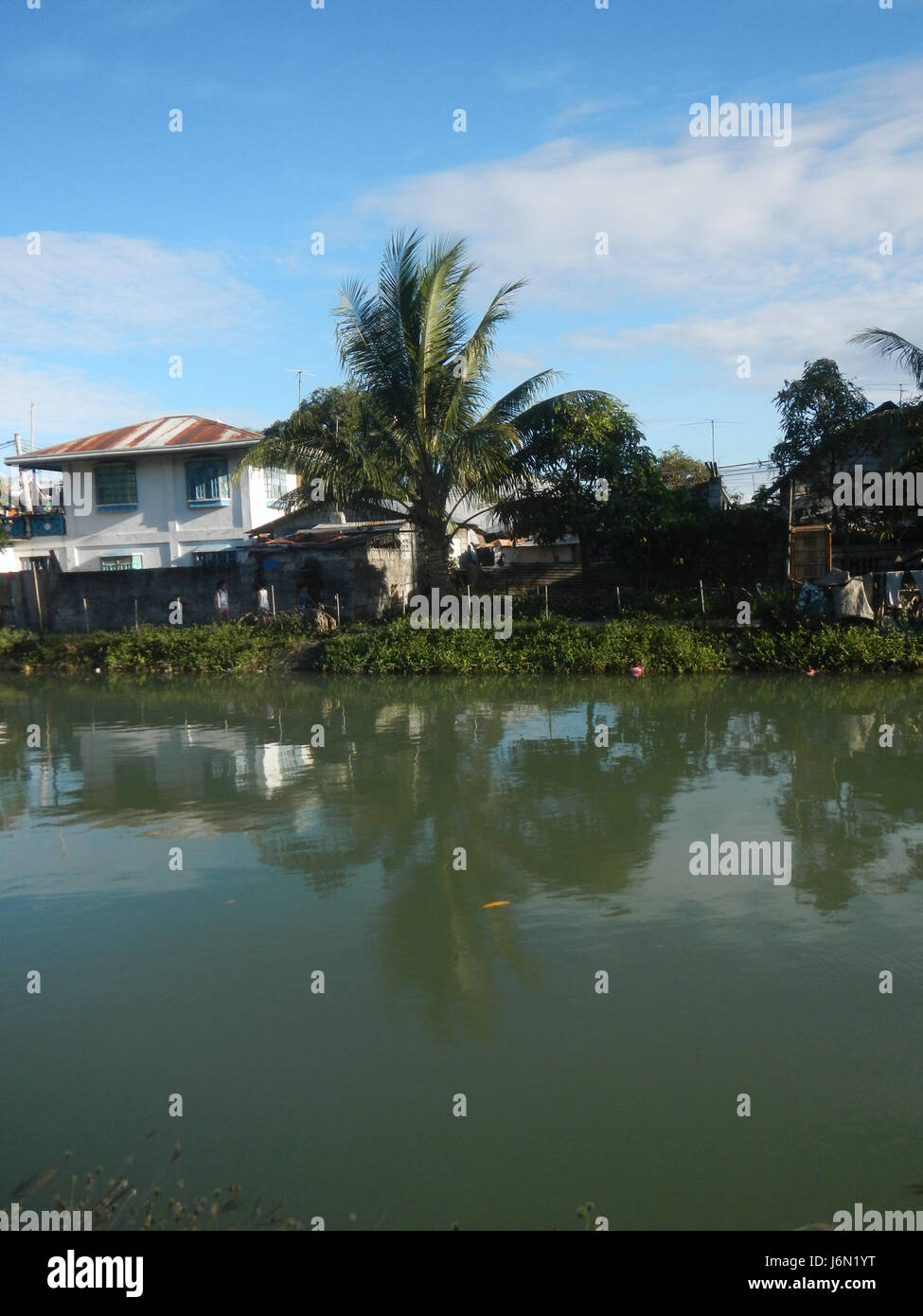 09439 risaie irrigazione Bagong Nayon Baliuag Bulacan ponti stradali 03 Foto Stock