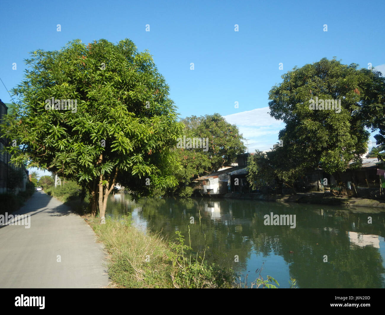 09439 risaie irrigazione Bagong Nayon Baliuag Bulacan ponti stradali 17 Foto Stock