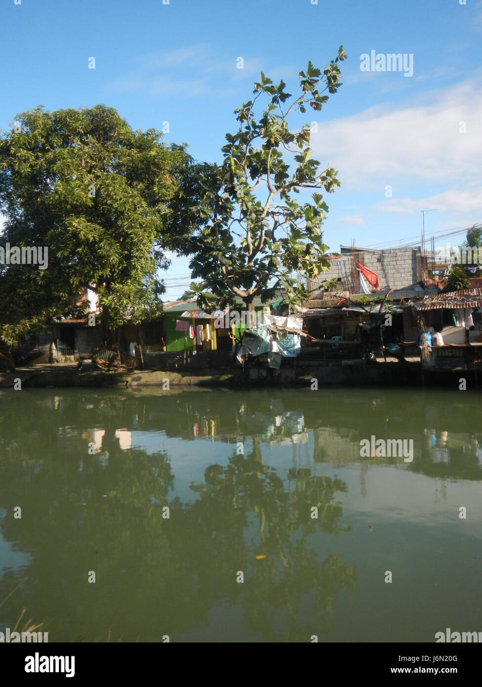 09439 risaie irrigazione Bagong Nayon Baliuag Bulacan ponti stradali 20 Foto Stock