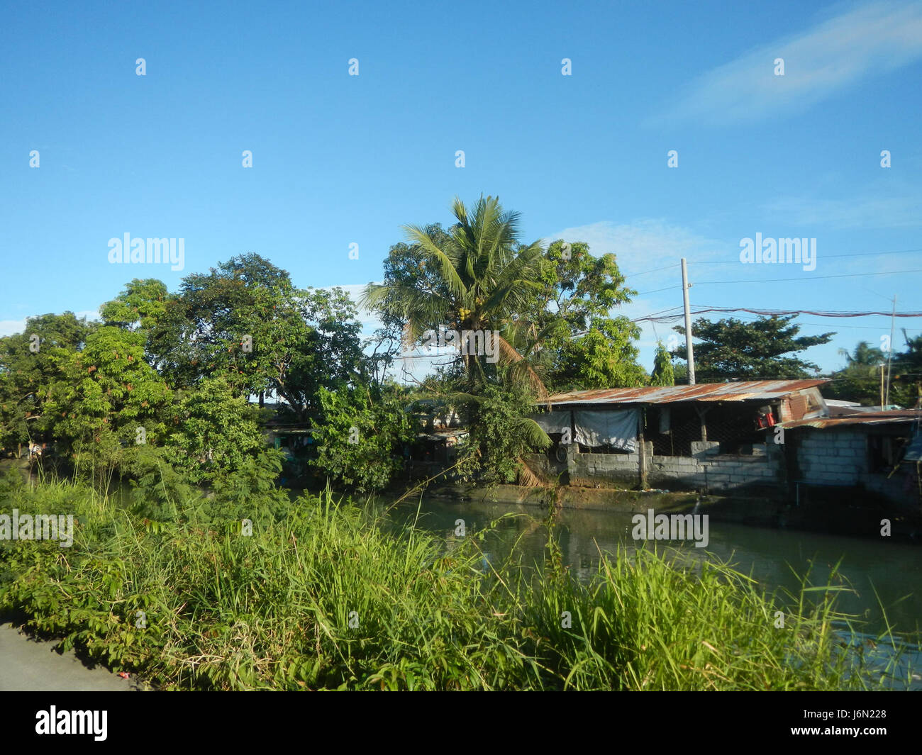 09478 risaie irrigazione Bagong Nayon Baliuag Bulacan ponti stradali 26 Foto Stock