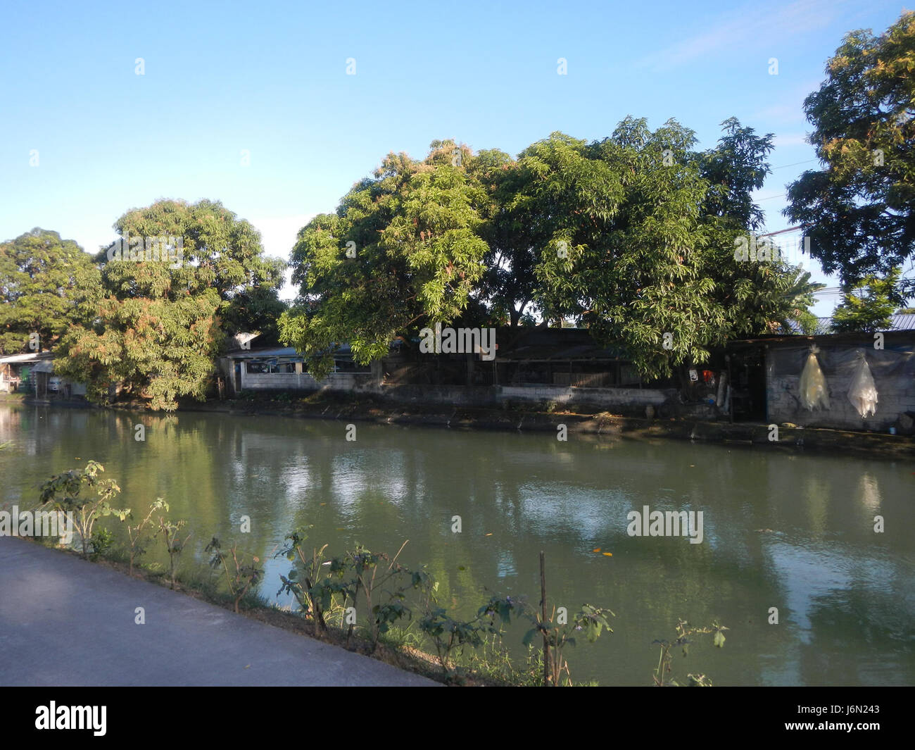 09518 risaie irrigazione Bagong Nayon Baliuag Bulacan ponti stradali 31 Foto Stock