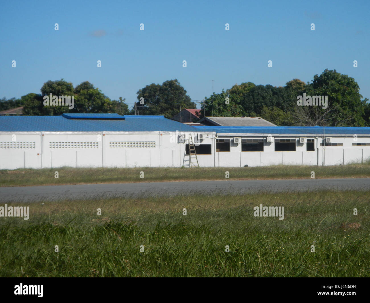 09229 facciata principale recinzioni di Plaridel Airport 05 Foto Stock