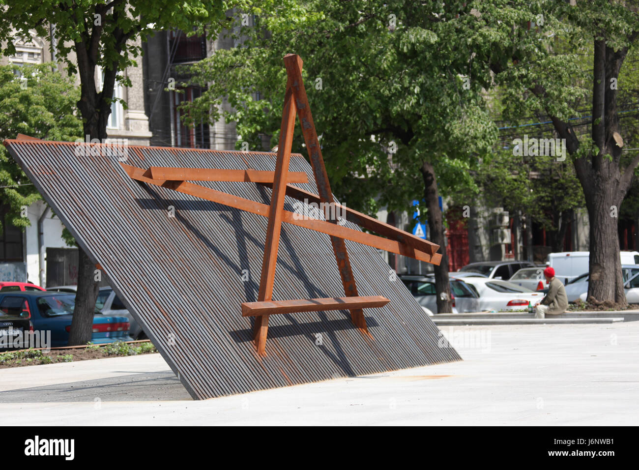 Romania - Bucarest - Memoriale dell Olocausto Foto Stock