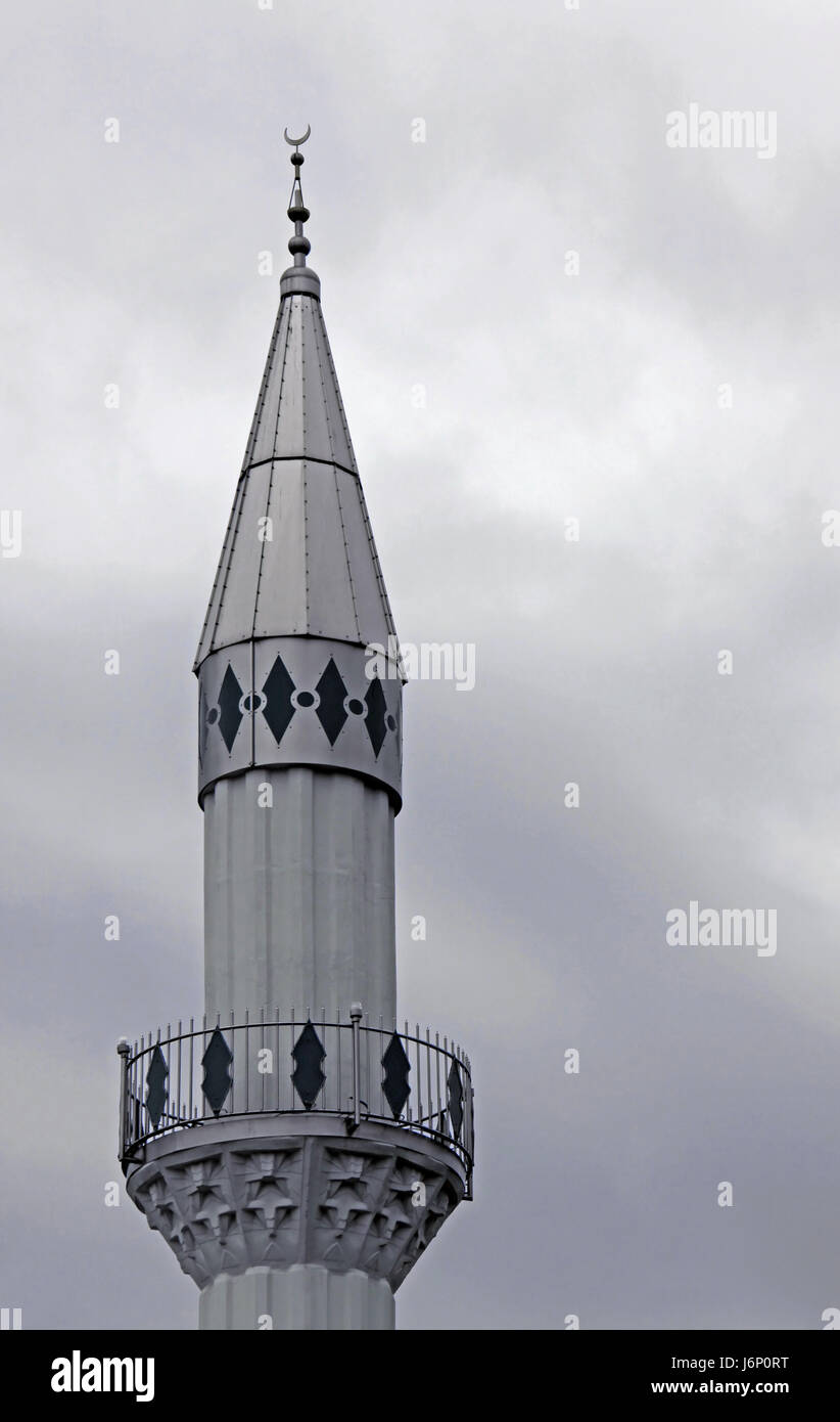 Minareto in Heidelberg Foto Stock